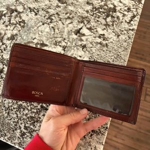 Mens Bosca Brown Leather Wallet
